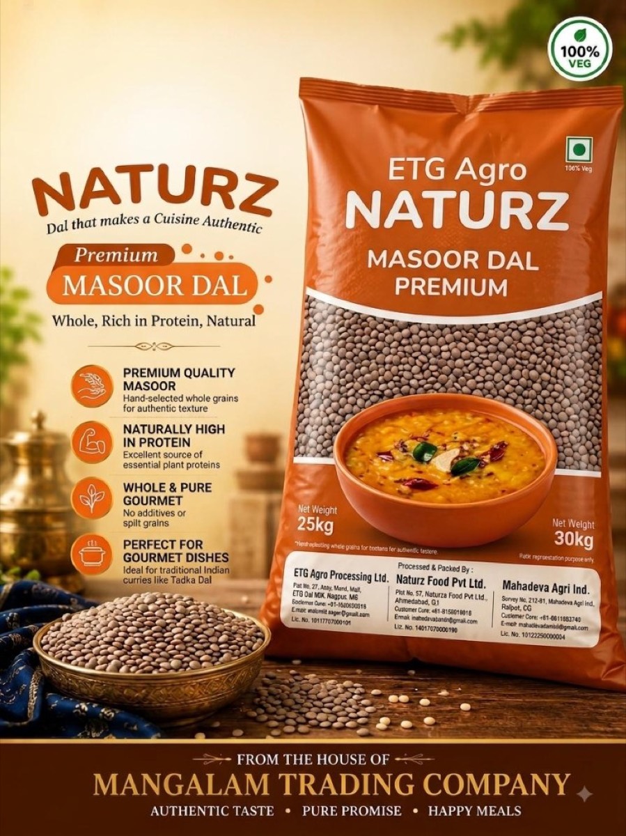 Naturz Masoor Dal Premium 25kg